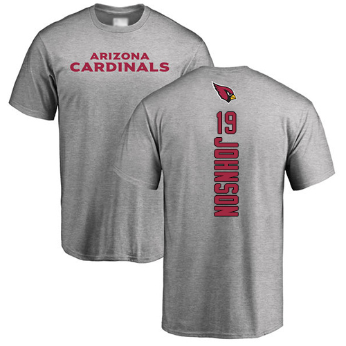 Arizona Cardinals Men Ash KeeSean Johnson Backer NFL Football #19 T Shirt->nfl t-shirts->Sports Accessory